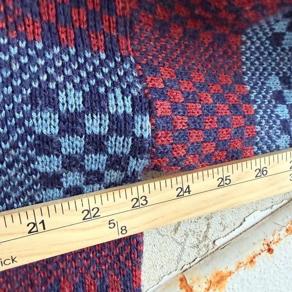 Gary Reed checkerboard stripe